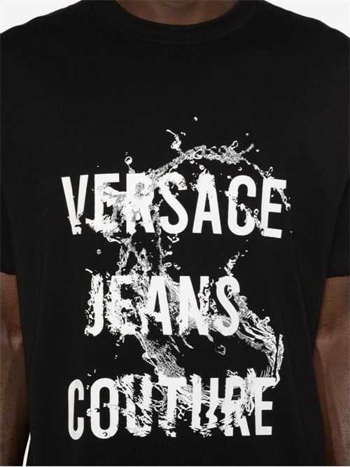 T-shirt uomo mezza manica con stampa Versace jeans Couture | 80GAHC01CJ01C899